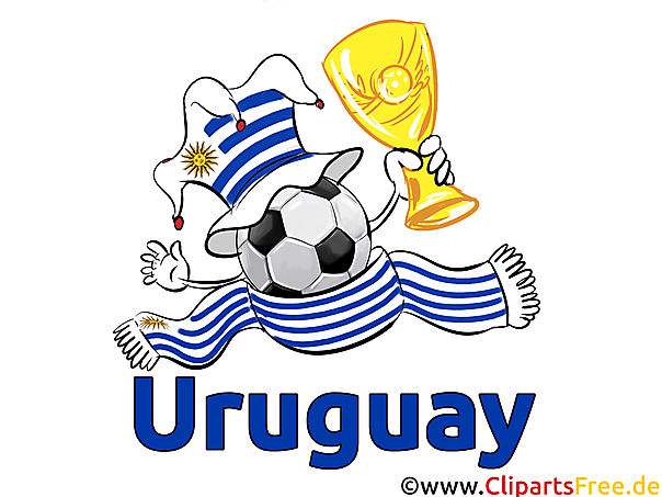 Uruguay Fussball Clipart