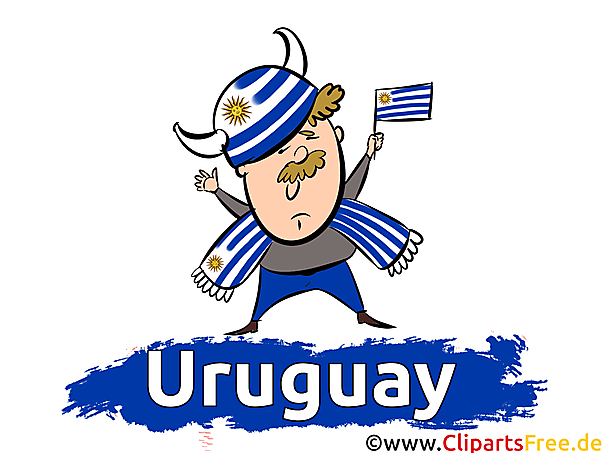 Uruguay Sportfan Bild