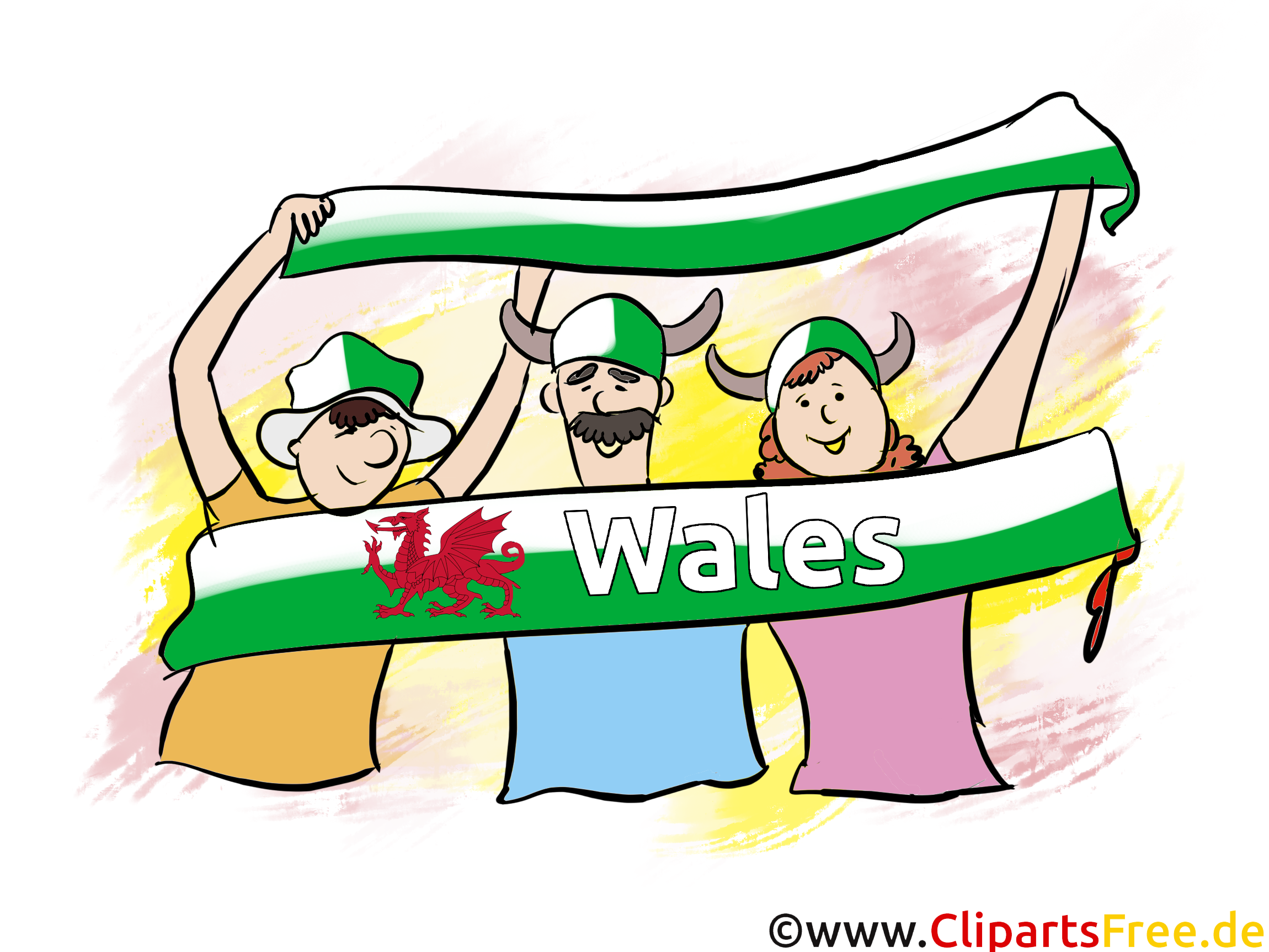 Sportfans Wales Bilder kostenlos