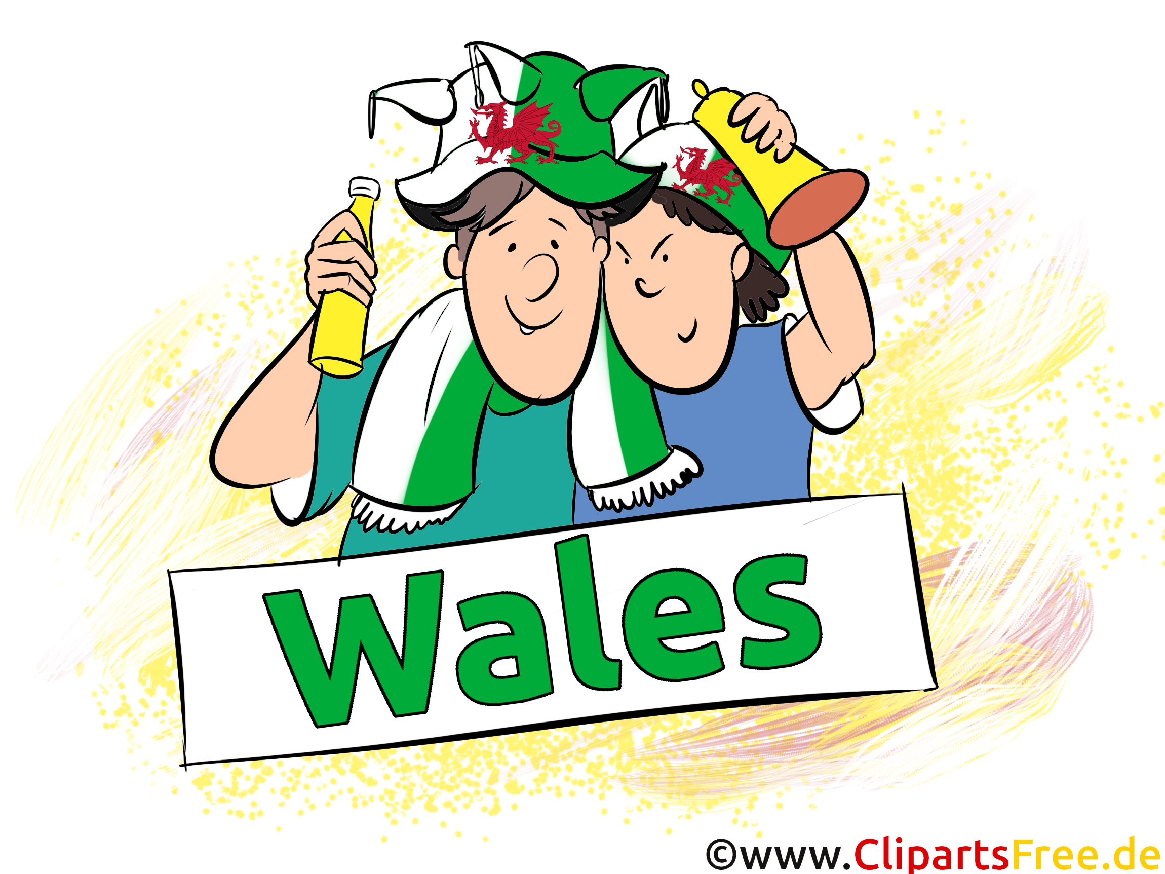 Wales Sportfans Bilder kostenlos