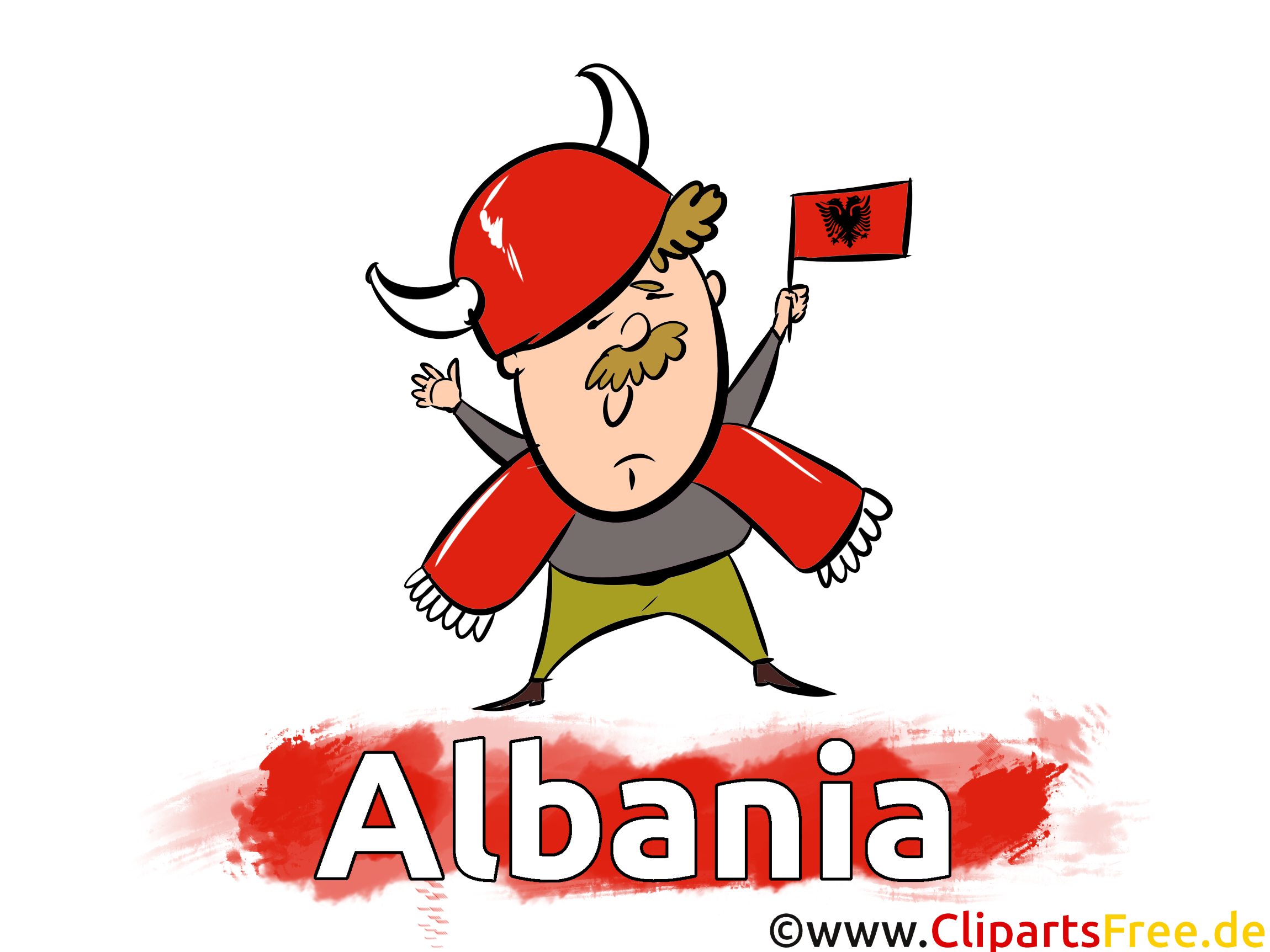 Albania Clip Art Image