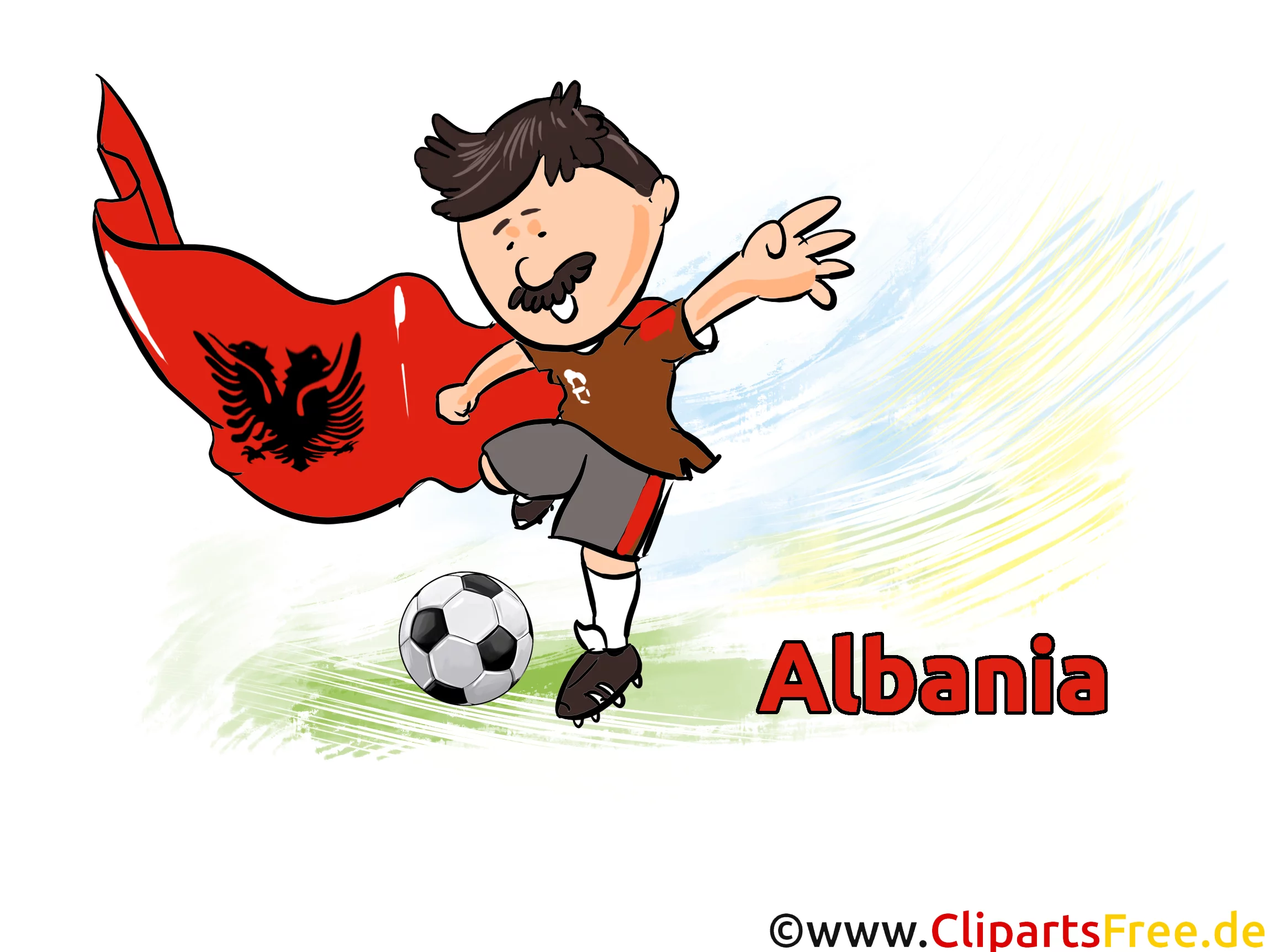 Fussball Weltmeisterschaft  Bild-Clipart Albanien