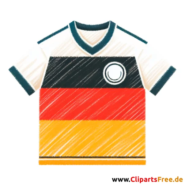 Deutschland Trikot Clipart - Fußballbilder kostenlos