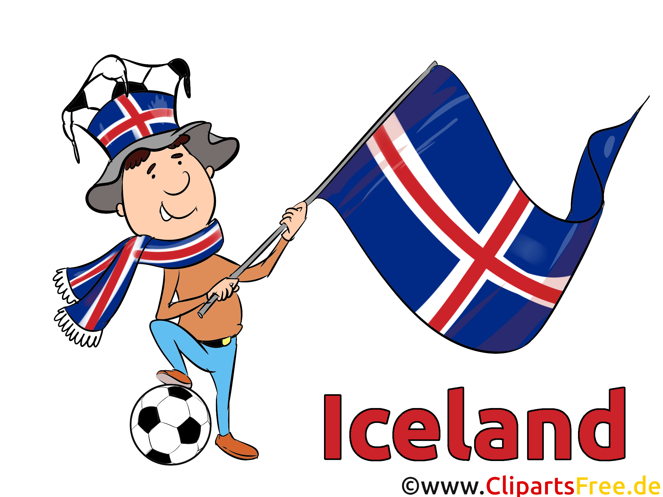 Bild Europameisterschaft, Weltmeisterschaft Fussball Island