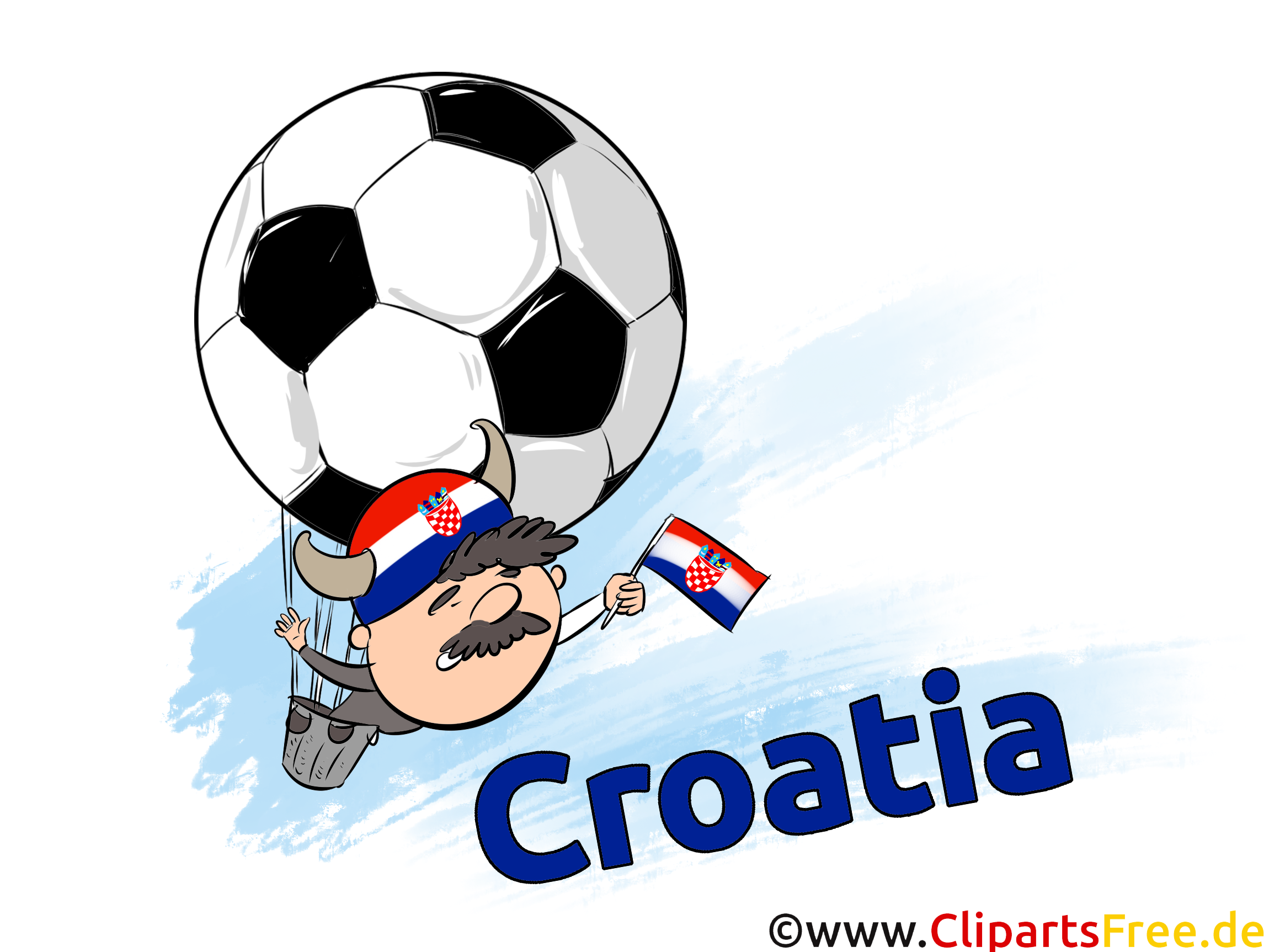 Fussball Bild zu EM und WM Kroatien