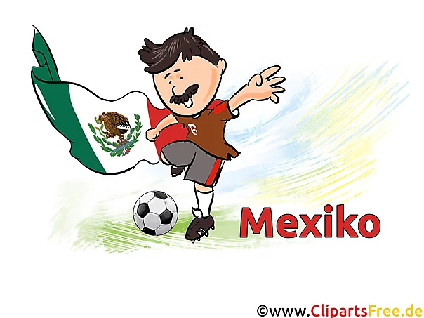 Mexikanischer Fussballspieler Bild