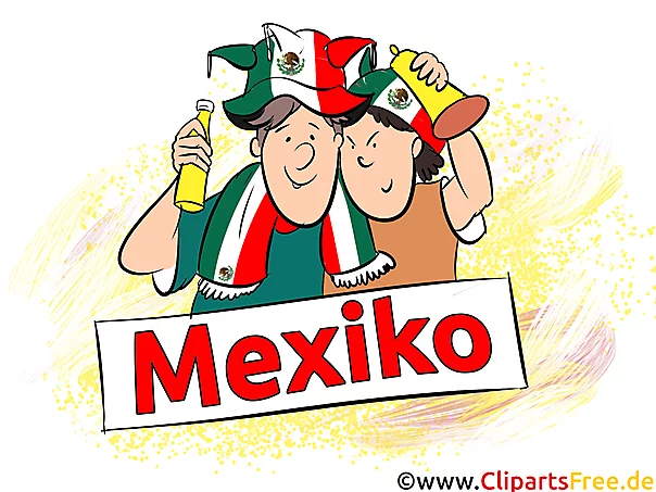 Witzige Fans auf Fussballstadion Cartoon