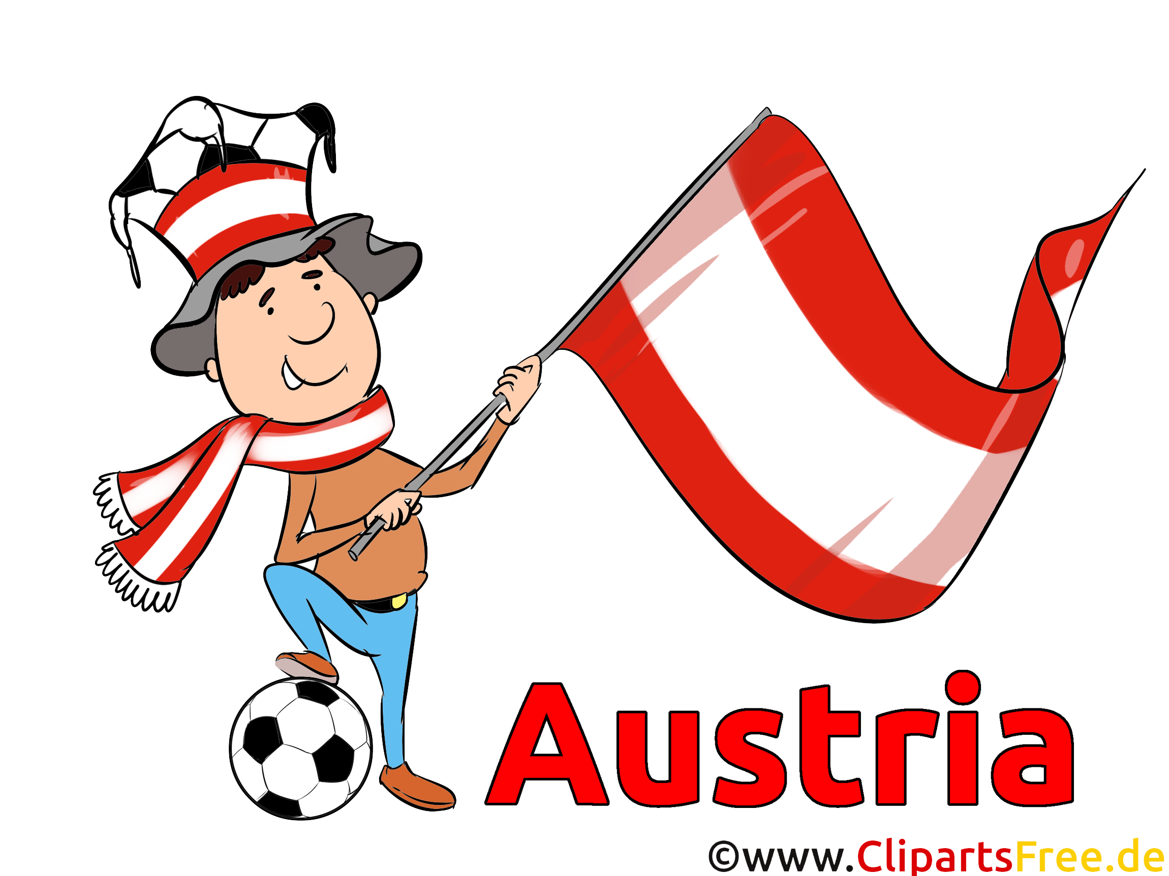 Austria Soccer Cliparts