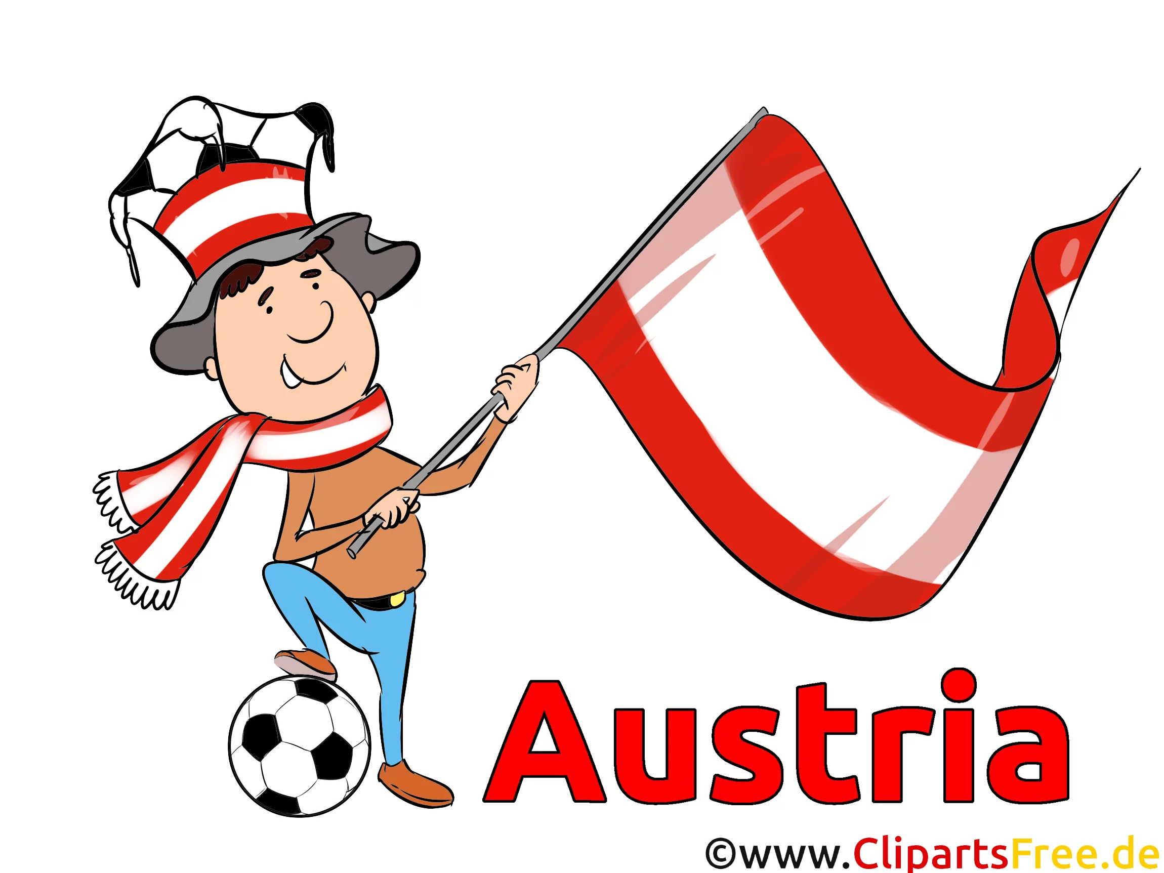 Austria Soccer Cliparts