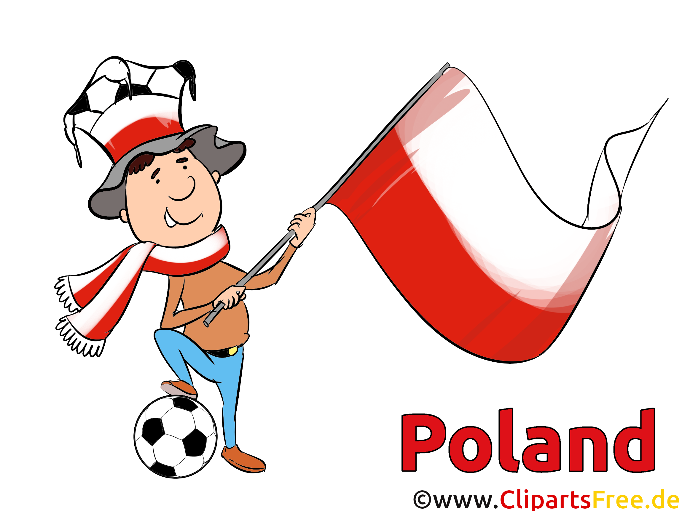 Fussball Euro Polen Bild, Clipart, Grafik