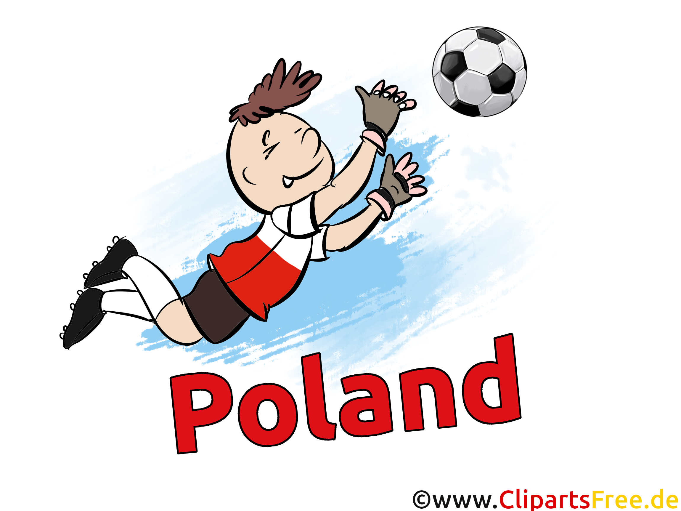 Polska grać w Piłkę obraz darmo