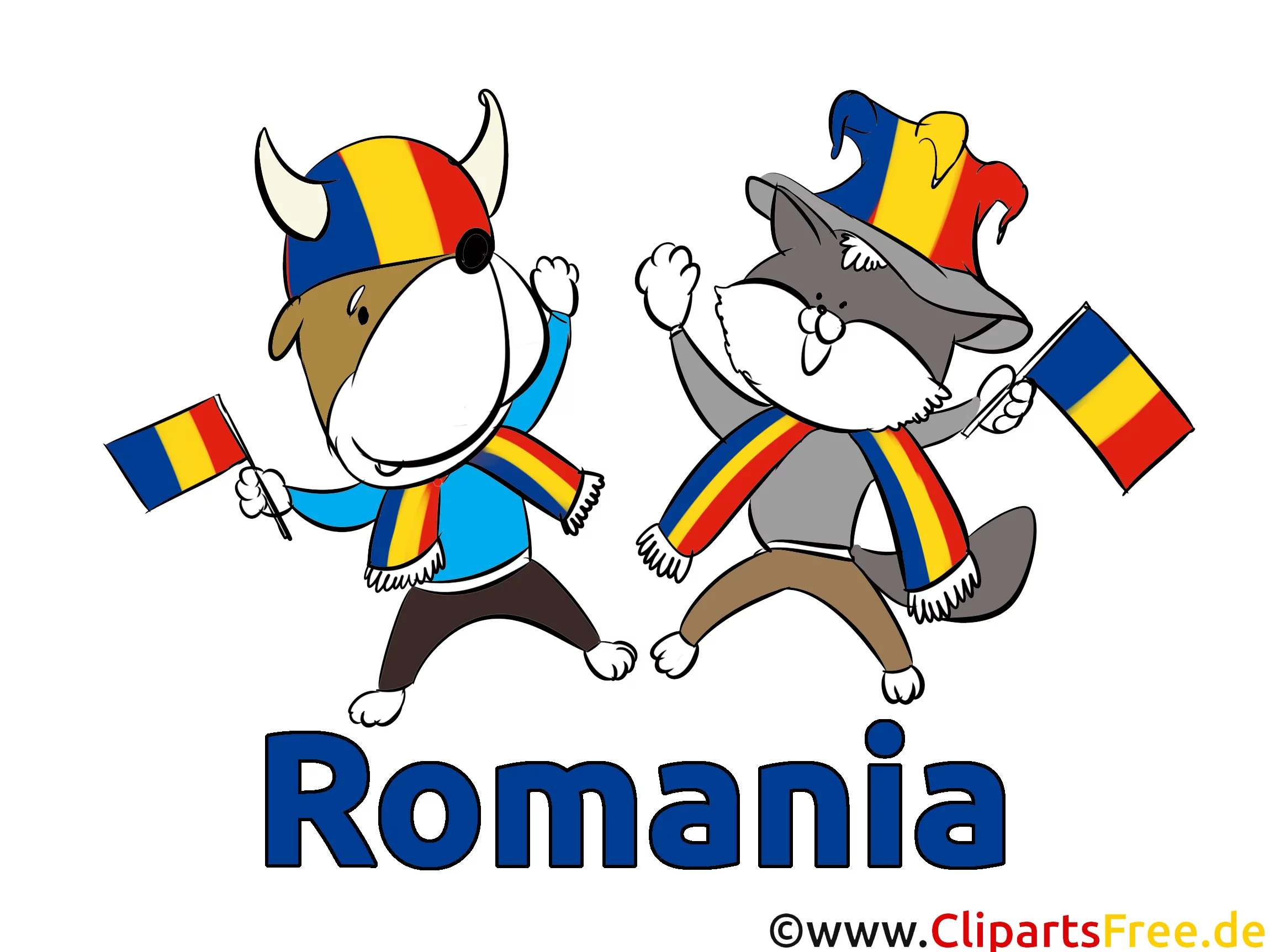 Rumänische Fussballfans Fussball EM und WM Bilder