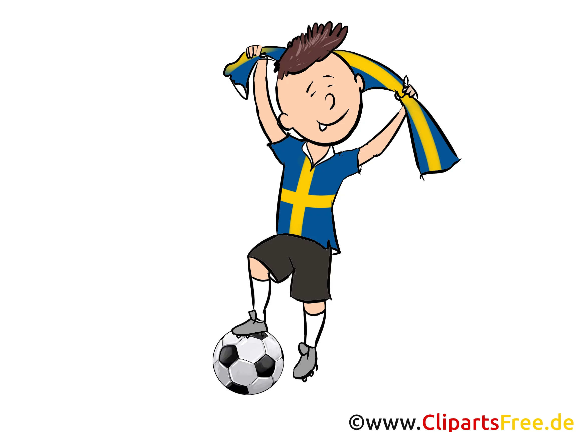 Sweden Clip Art Image Football free