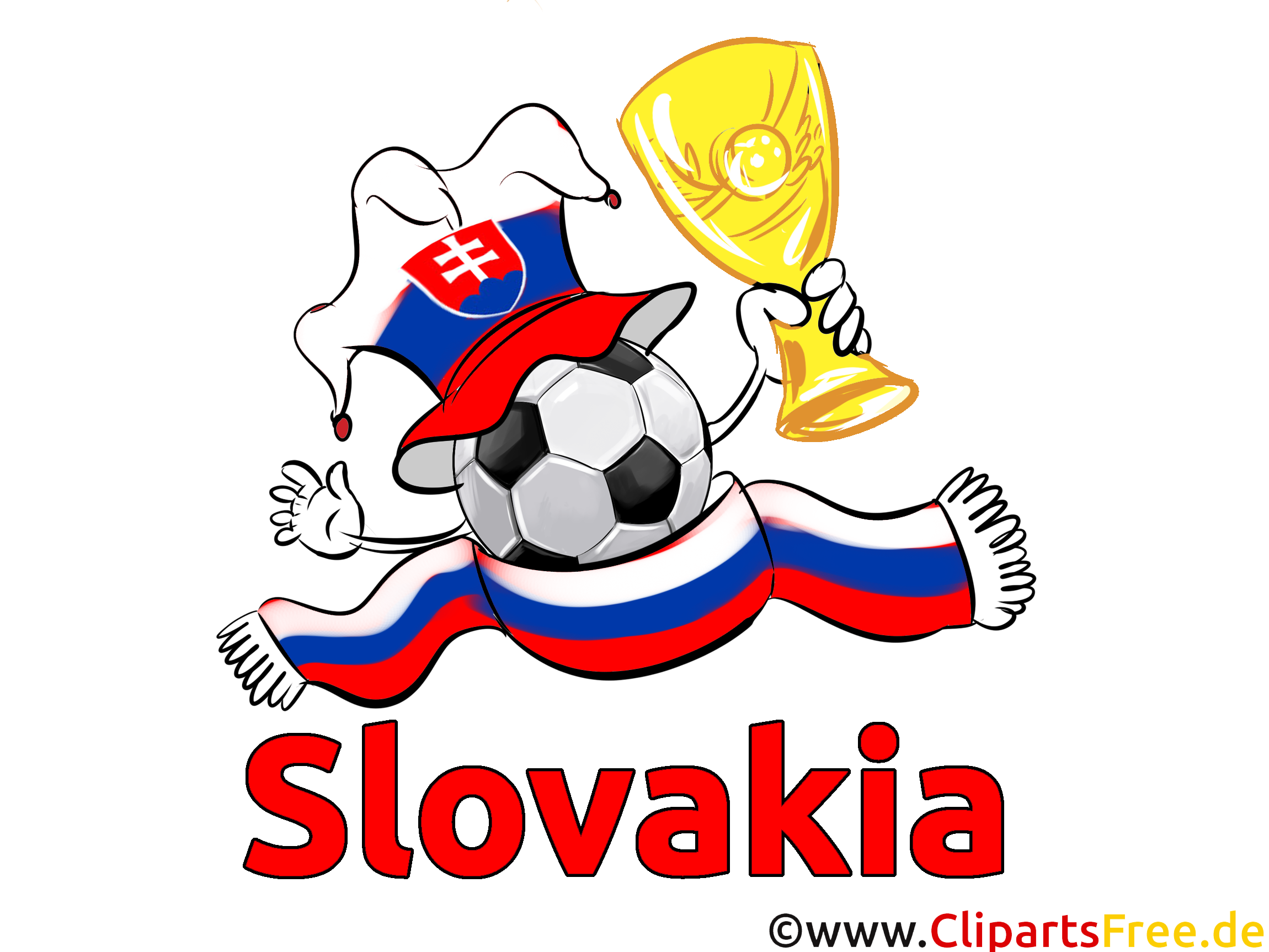 Slowakei Clipart Fussball kostenlos