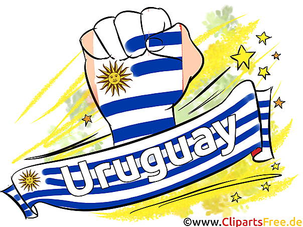 Flagge Uruguays Clipart