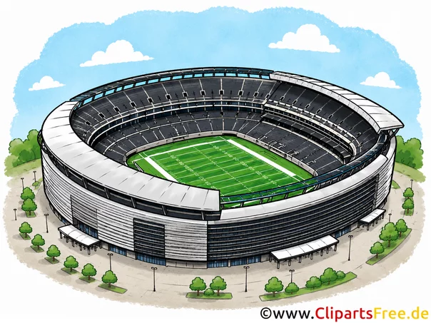 Football Stadium in East Rutherford, New Jersey, USA