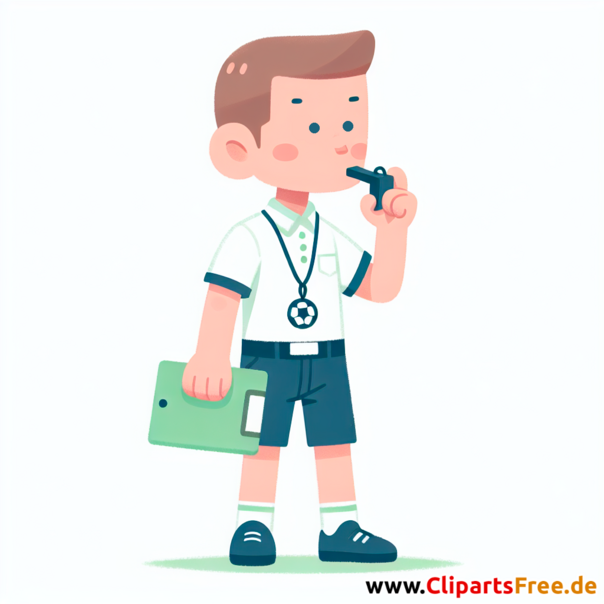 Fußballtrainer Clipart - Bilder zum Thema Fußball