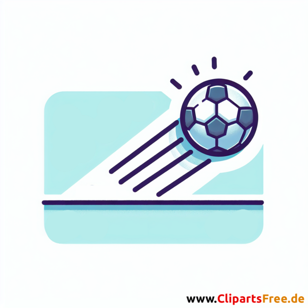 Pass im Fußball Clipart - Bilder zum Thema Fußball