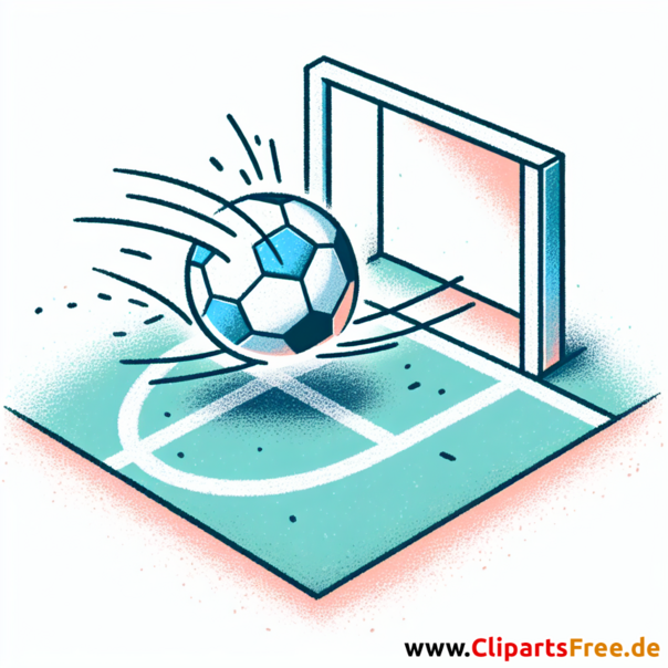 Tor im Fußball Clipart - Bilder zum Thema Fußball