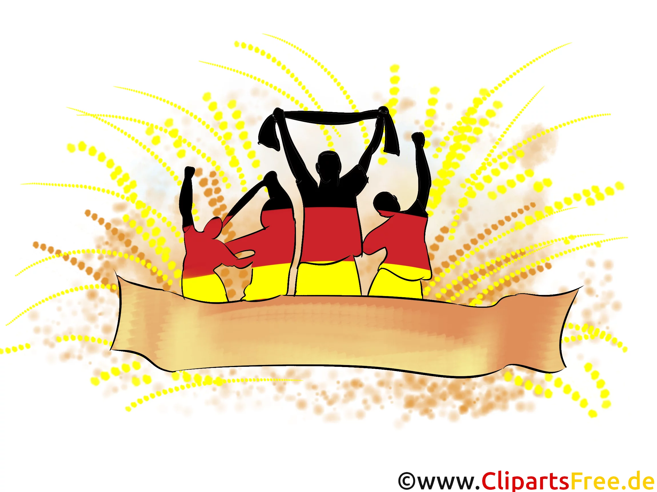 Soccer goal clip art - Germany go ahead
