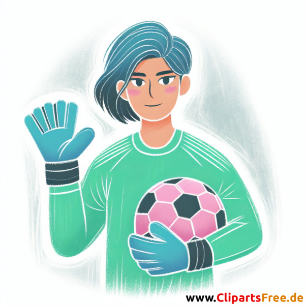 Torwart Clip Art - Bilder zum Thema Fußball