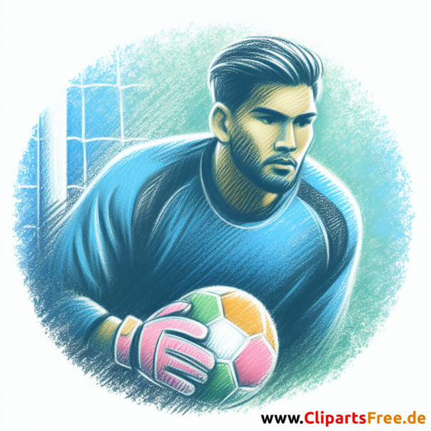 Torwart Clipart - Bilder zum Thema Fußball