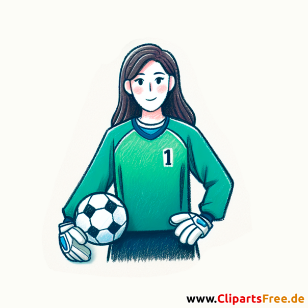 Torwarttrainer Clipart - Bilder zum Thema Fußball