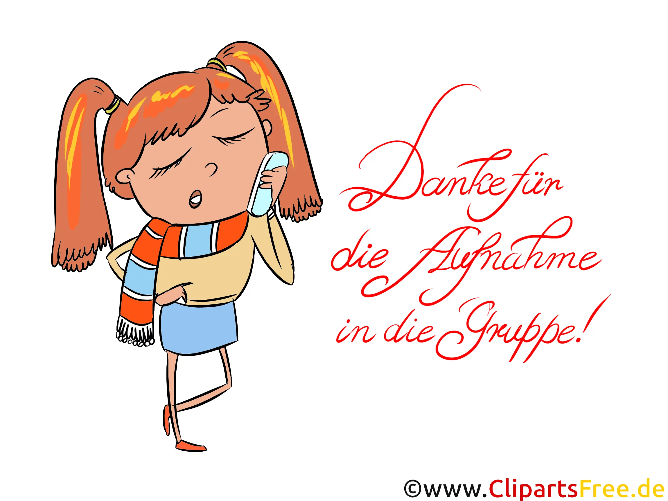 Danke für die Aufnahme - Bilder für WhatsApp, Facebook, Instagram und andere soziale Netzwerke
