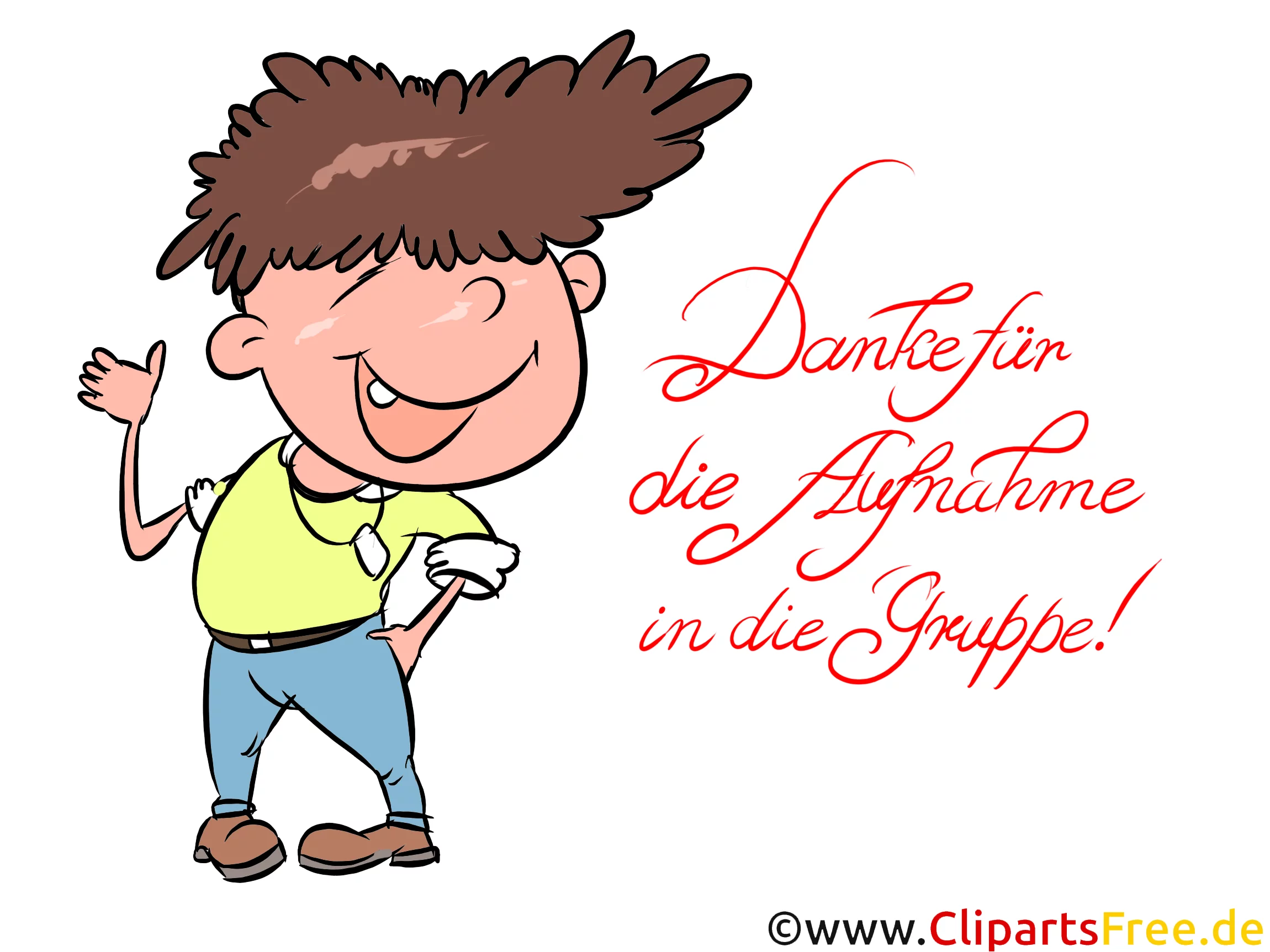 Danke für die Aufnahme in die Gruppe - Bilder für WhatsApp, Facebook, Instagram und andere soziale Netzwerke