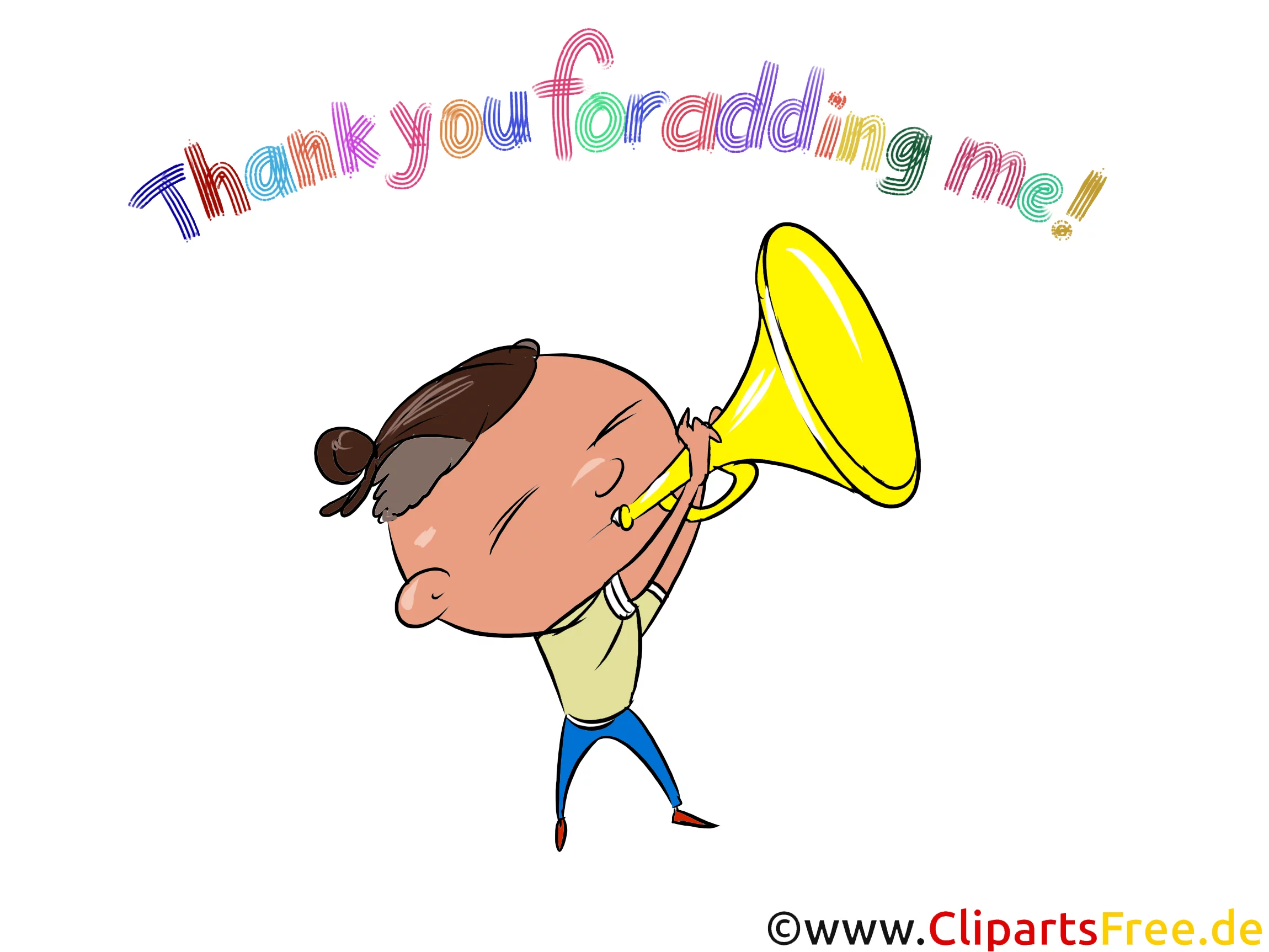 Die lustigsten Bilder für WhatsApp - Thank you for adding me