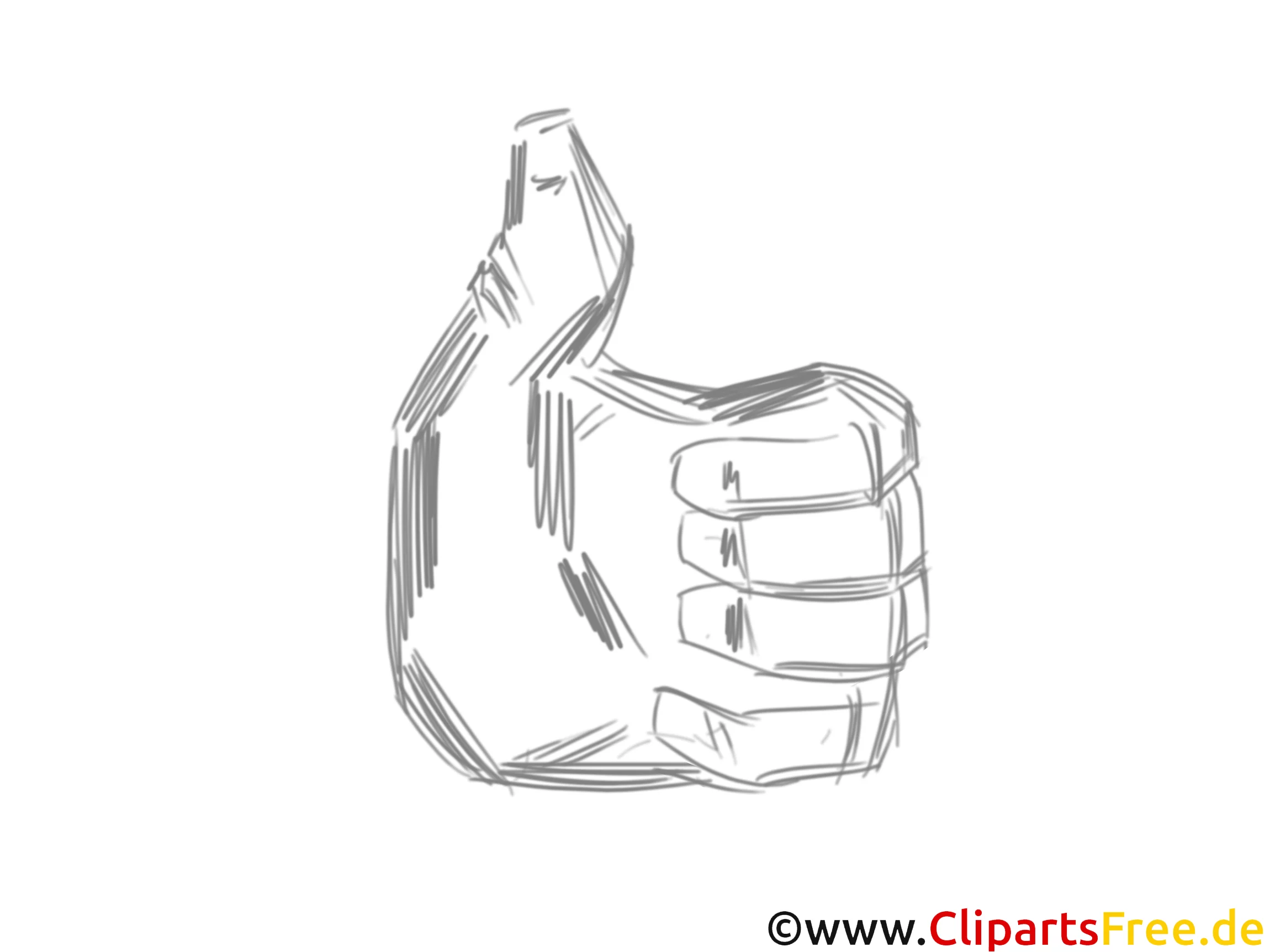 Clipe Art Hand Daumen nach Oben
