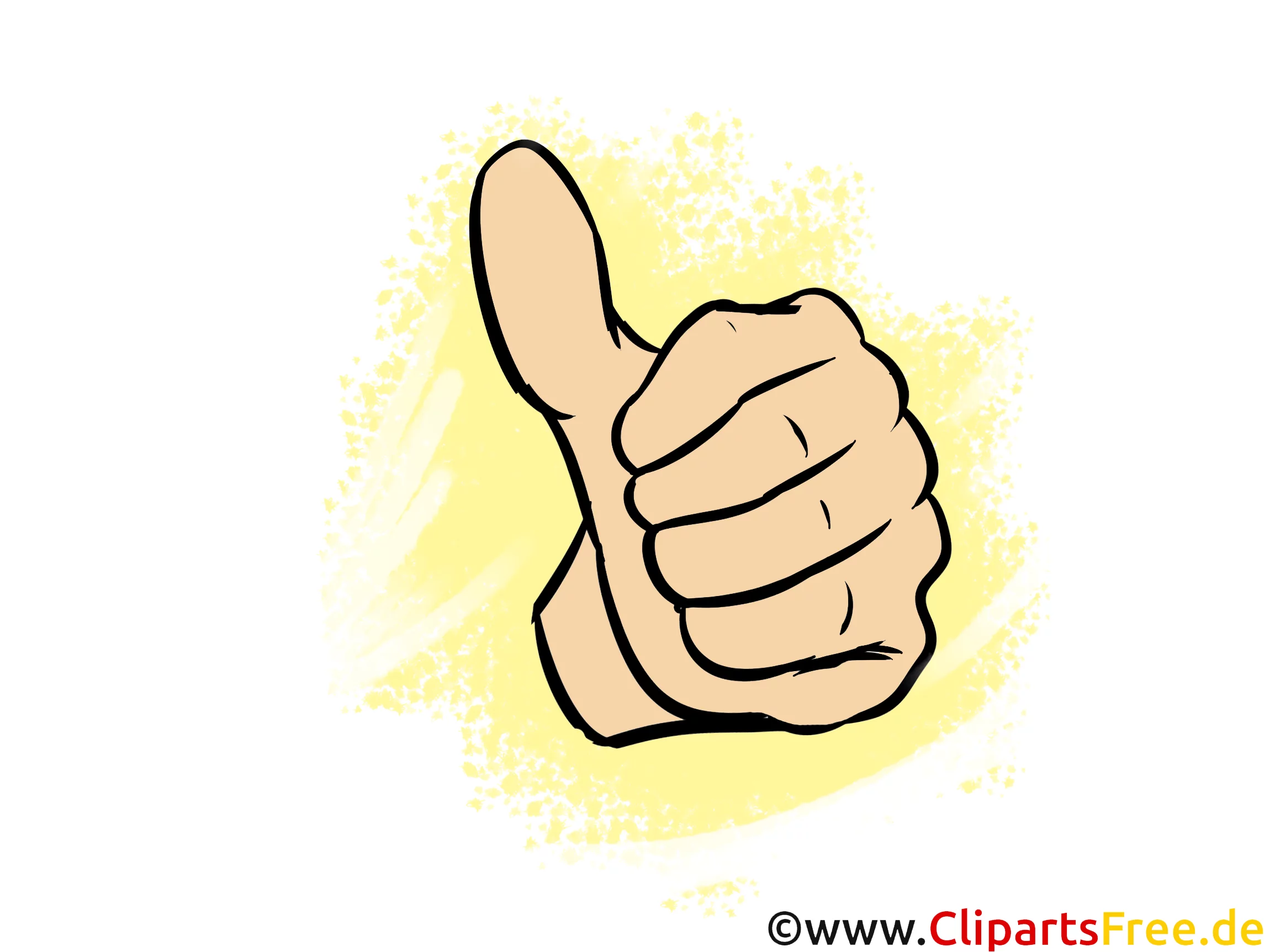 Daumen nach Oben Bild, Clipart, Cartoon