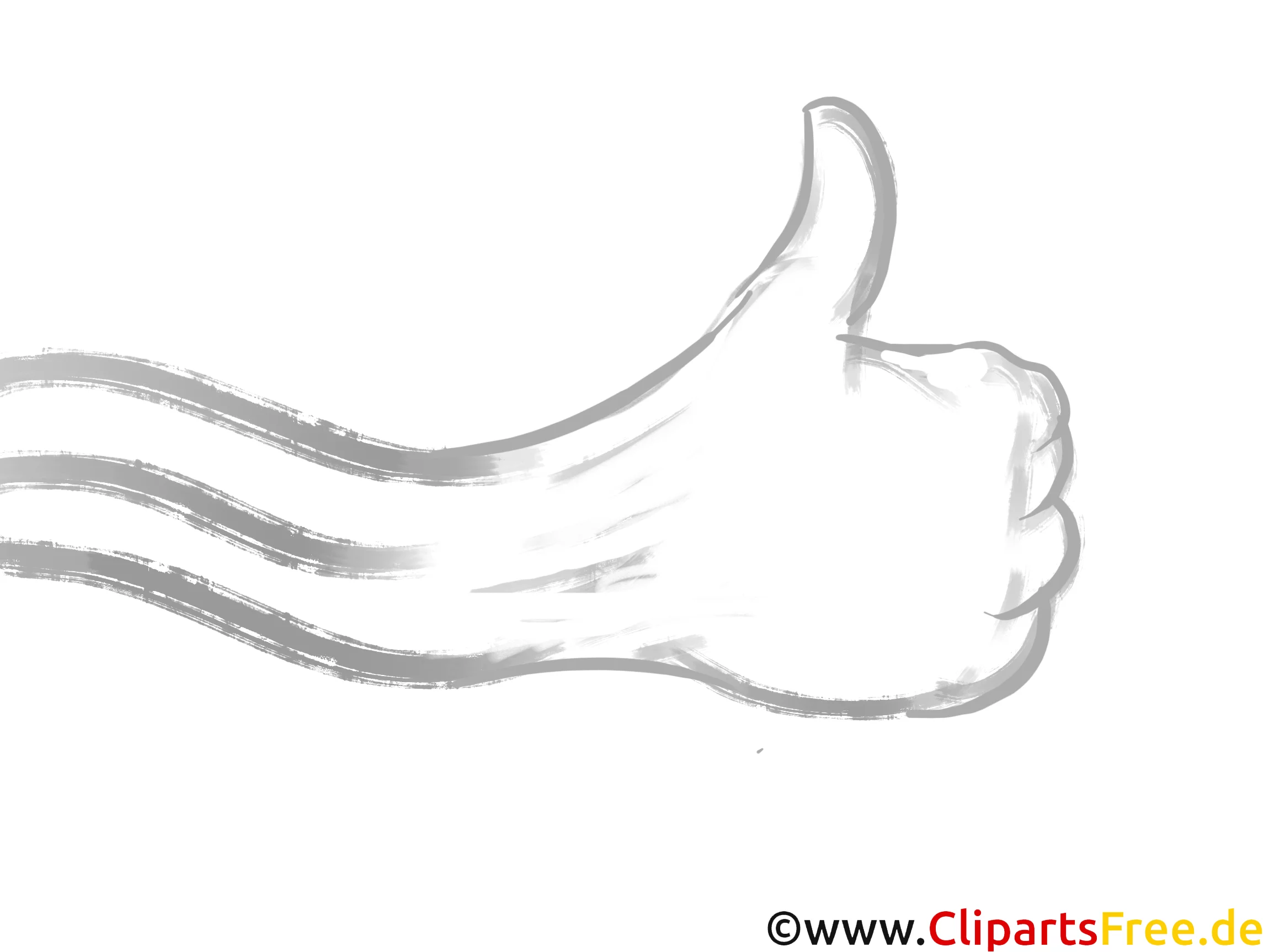 Hand mit Daumen hoch Bild