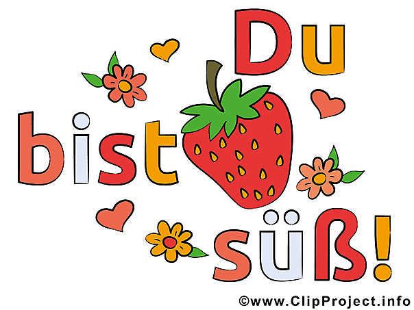 Du bist süß Bild, Clipart kostenlos