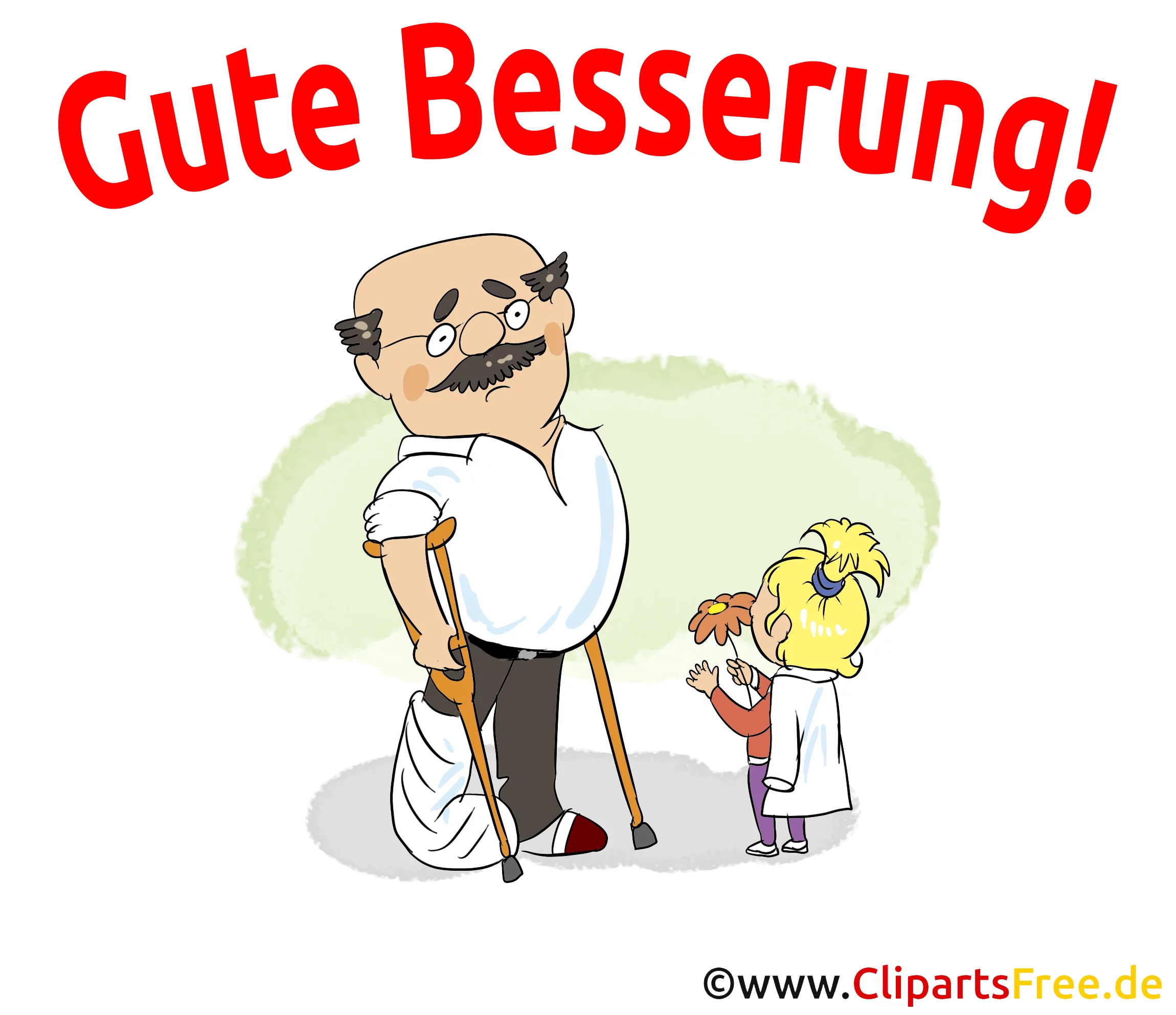 Genesungswünsche Karte, Clipart, Bild gratis