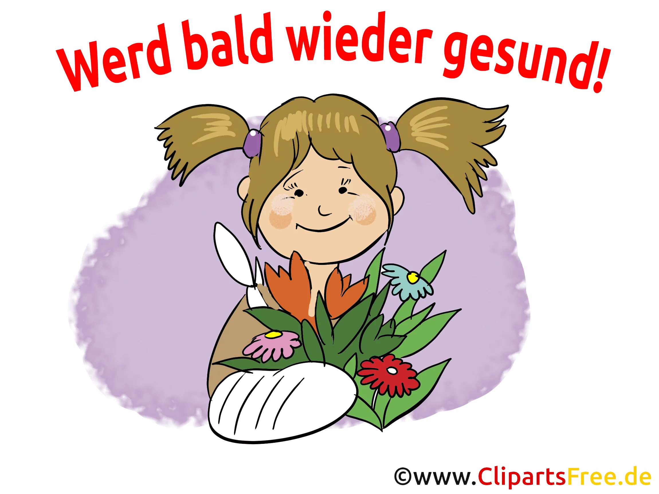 Gute genesung Glückwunschkarte, Grußkarte, GB Bild, Clipart