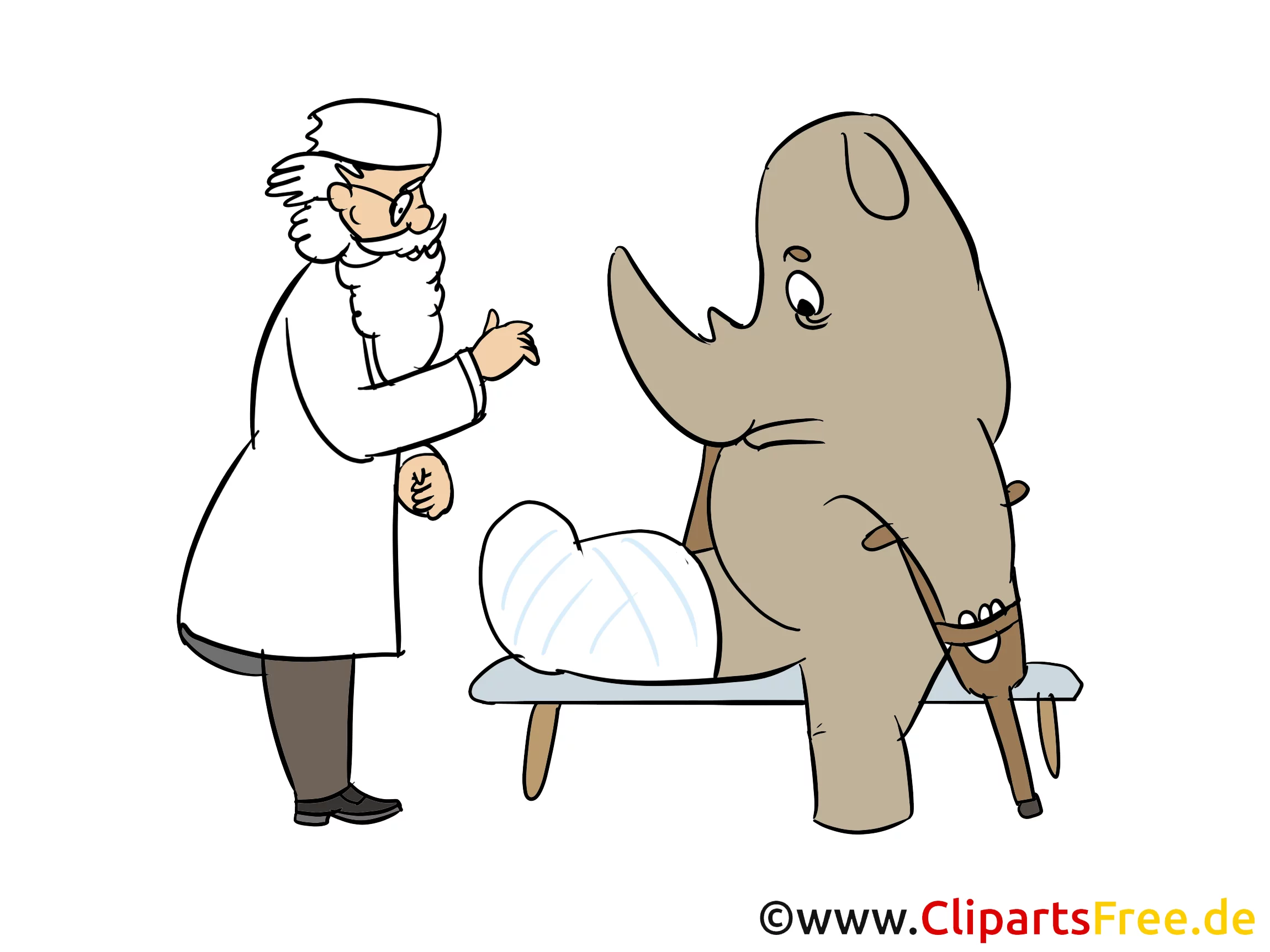 Tierarzt Clipart, Cartoon, Illustration gratis