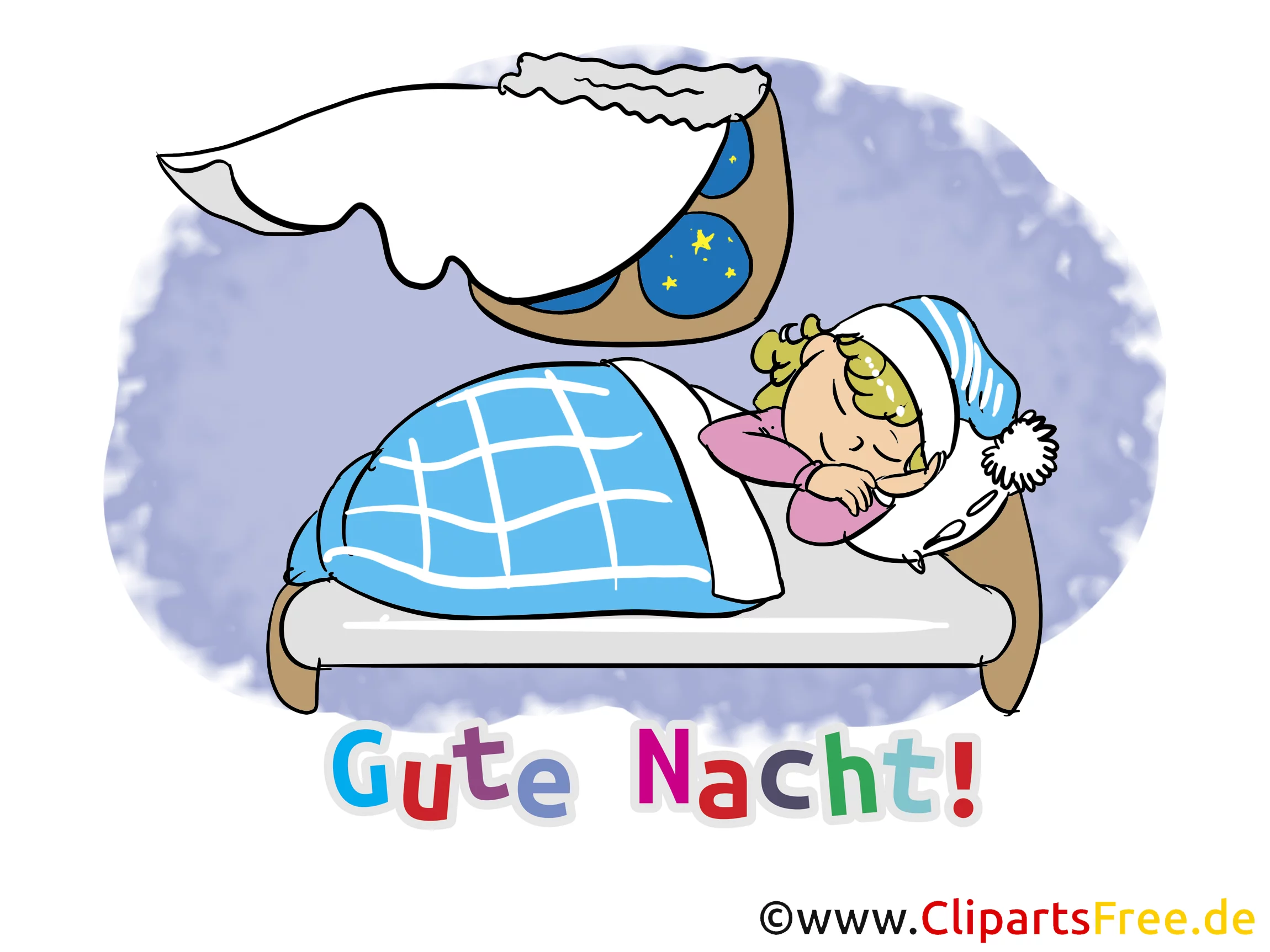Elektronische Grußkarte Gute Nacht gratis