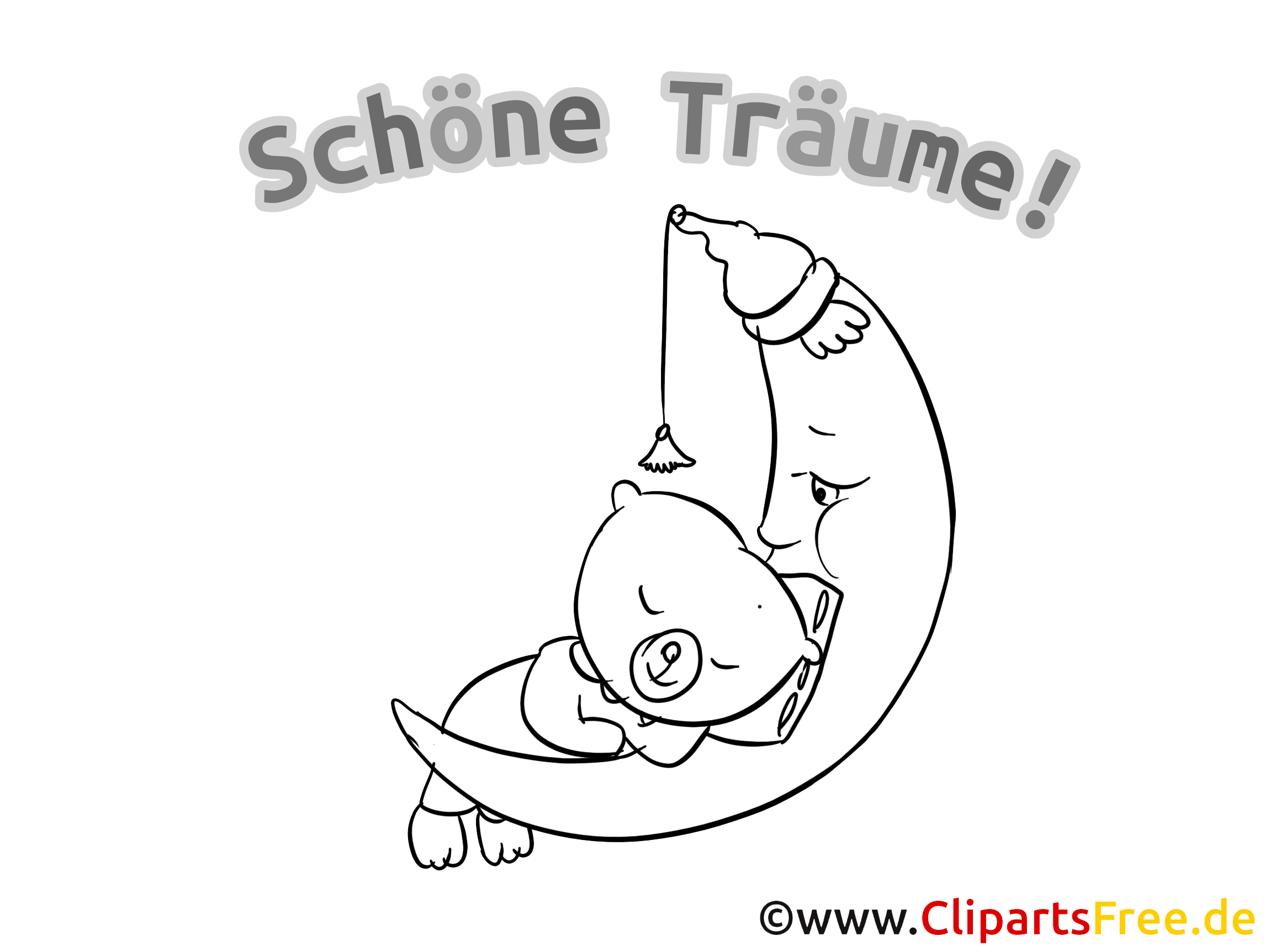 Gute Nacht Bild zum Download und Ausmalen Gute Nacht Bild zum Download und Ausmalen