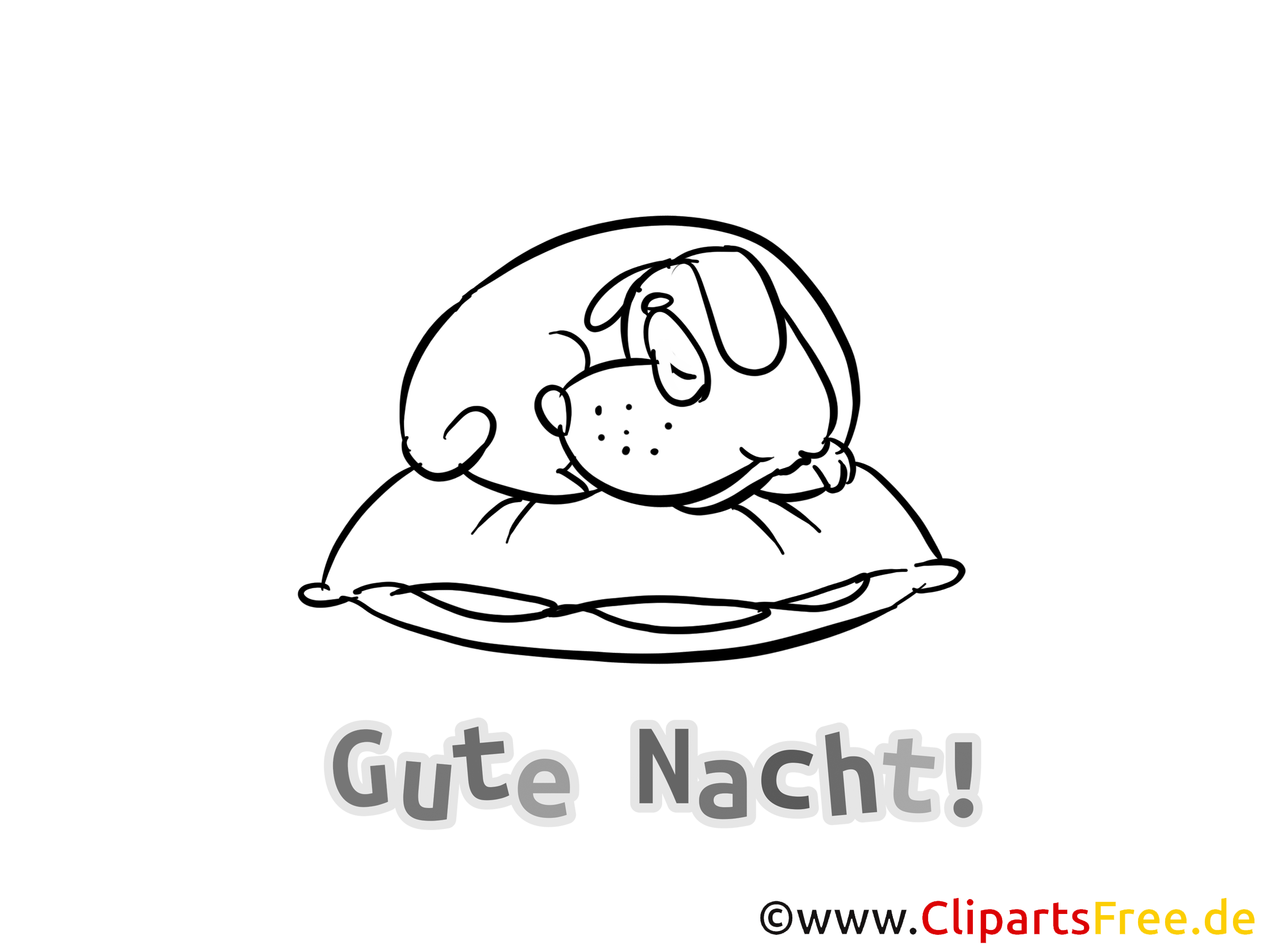 Gute Nacht Bild zum Herunterladen und Ausmalen Gute Nacht Bild zum Herunterladen und Ausmalen