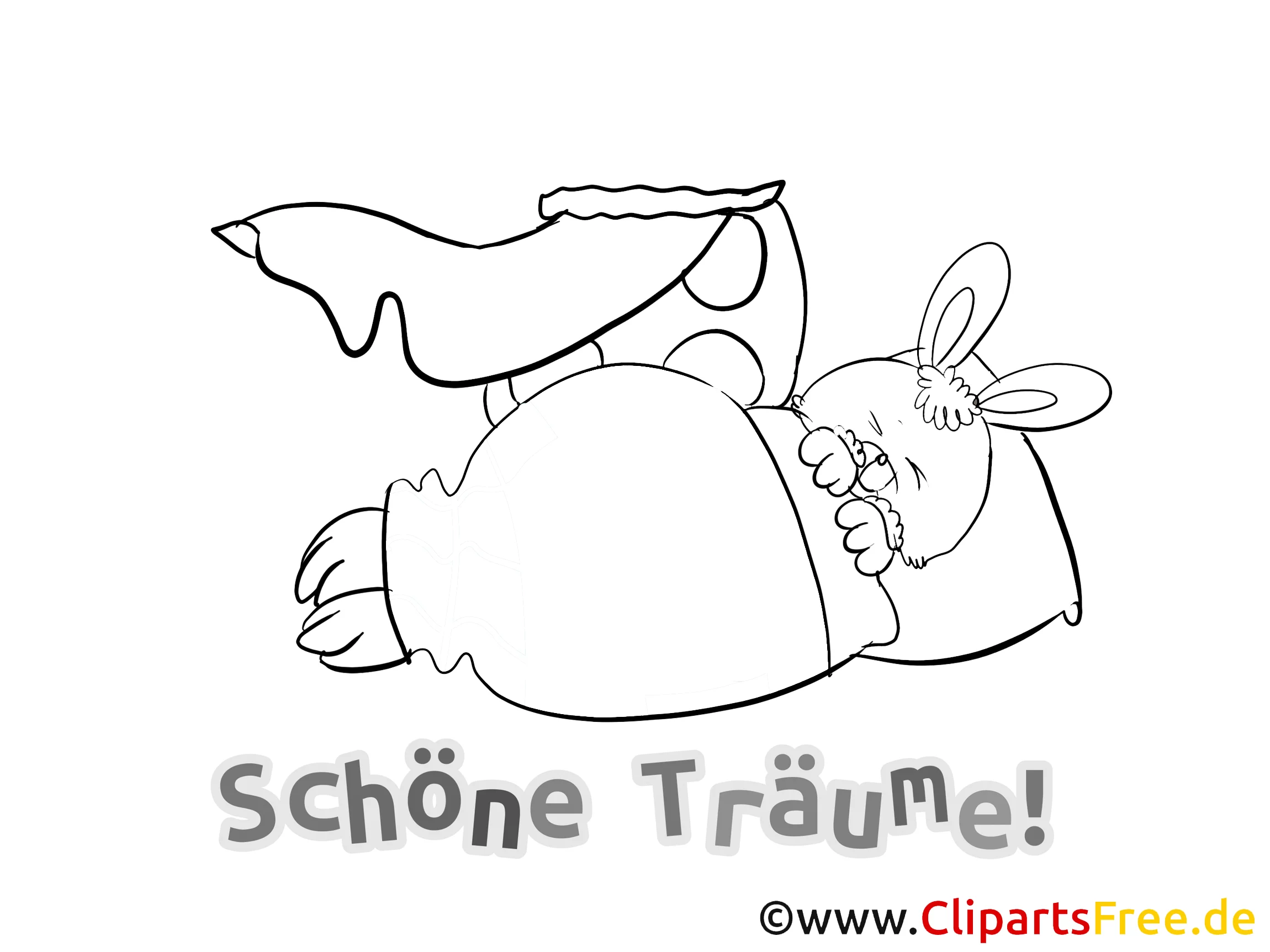 Gute Nacht Sprüche und Bilder zum Download und Ausmalen