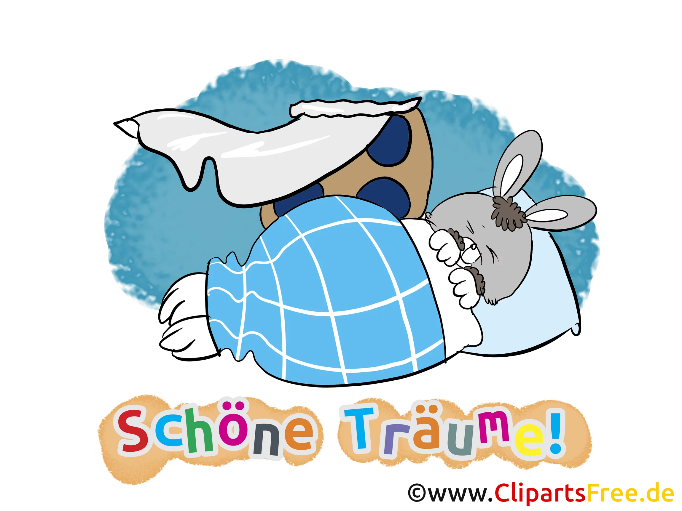 Gute Nacht Wünsche für Verliebte - Schlaf gut mein Hase!