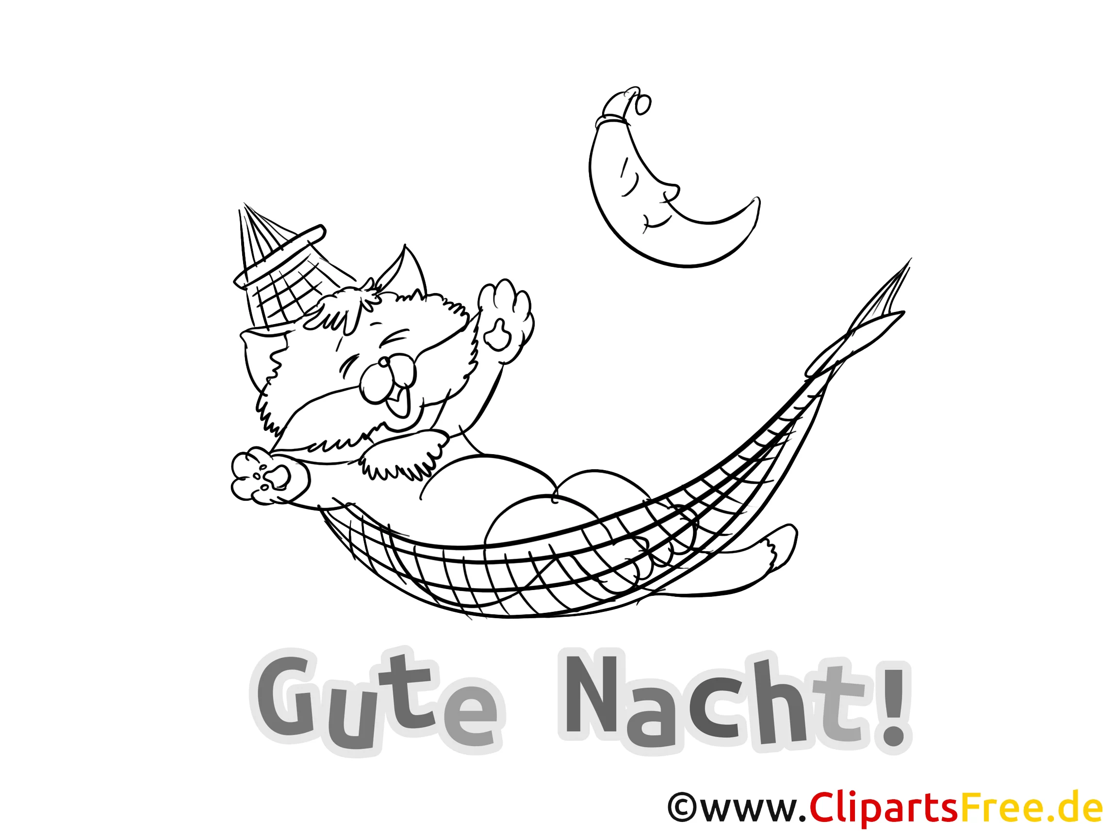 Gutenacht Grüße zum Herunterladen und Ausdrucken