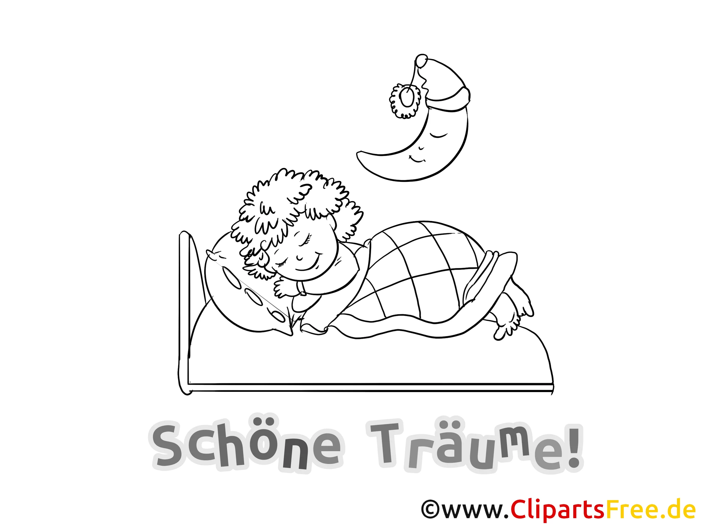 Träume schön mein Schatz Bild, Karte, Grafik