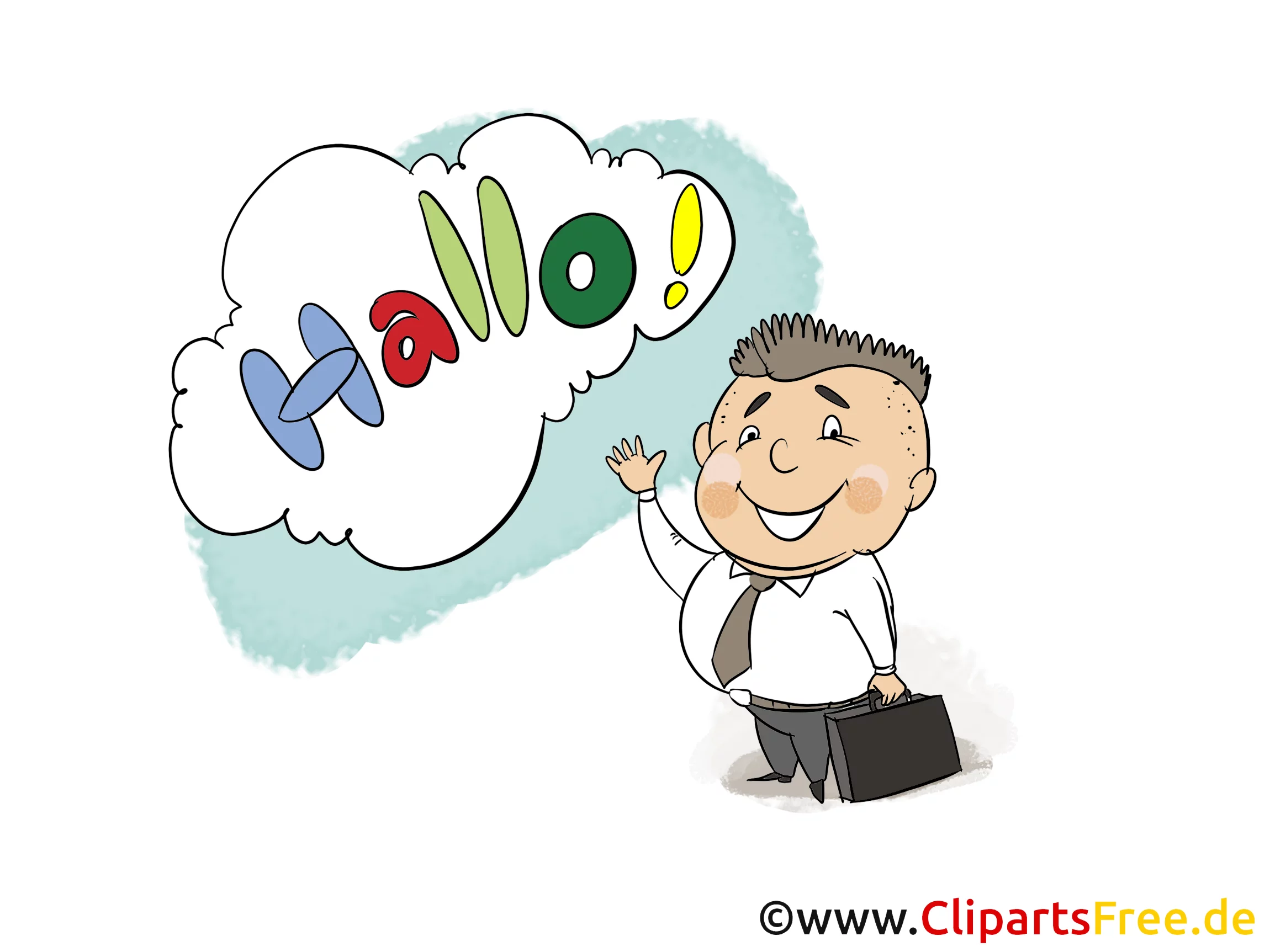 Hallo Clip Art, Bild, Grafik, Karte, Cartoon