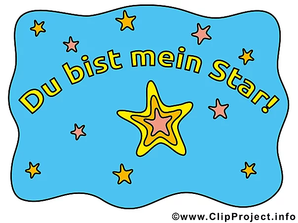 Komplimente Bilder - Du bist mein Star