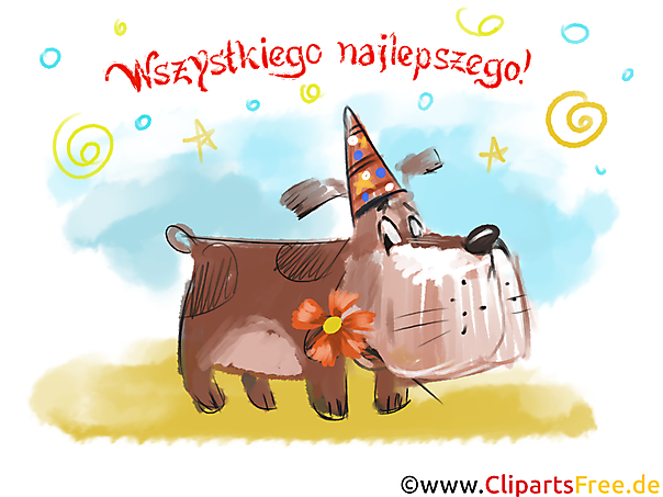 Alles Gute zum Geburtstag auf Polnisch Bilder, Clipart, Glückwünsche
