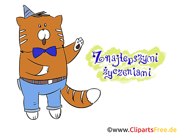 Alles Gute zum Geburtstag auf Polnisch Grußkarte