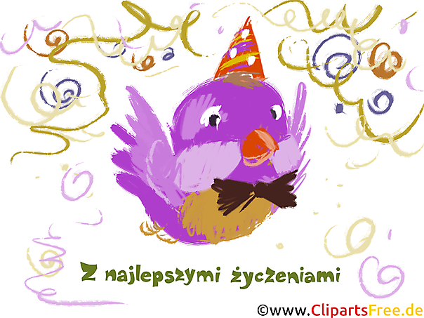 Geburtstagswünsche auf Polnisch für Kinder Bilder, Cliparts
