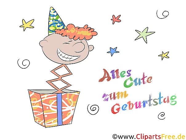 Alles Gute zum Geburtstag Karte, eCard, e-Karte zum Drucken